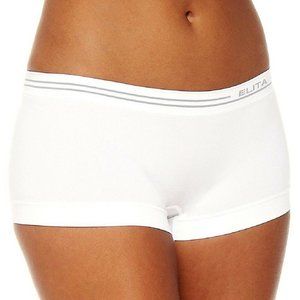 Elita Signature Seamless Low Rise Boyleg Panty White - S816
